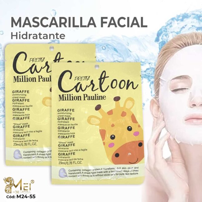 Mascarilla Facial Jirafa, 10 UNIDAD