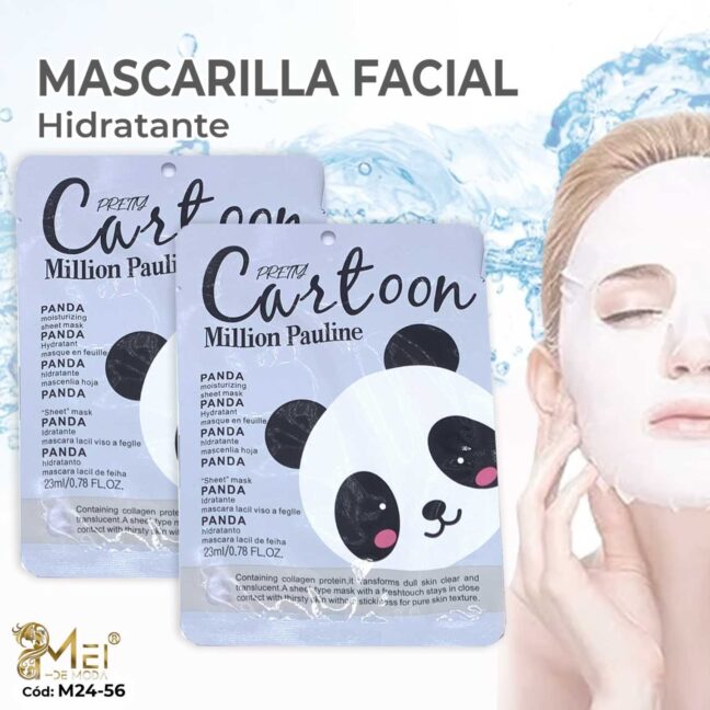 Mascarilla Facial Panda , 10 UNIDAD