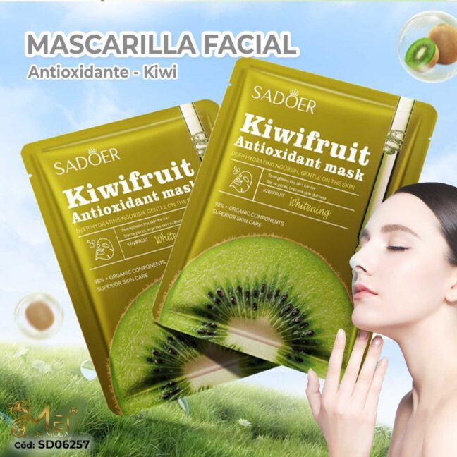 Mascarilla facial kiwi 10 UNID