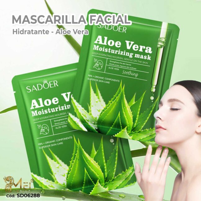 Mascarilla facial aloe vera 10 UNID