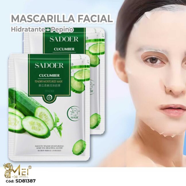 Mascarilla Facial de Pepino 10 UNID
