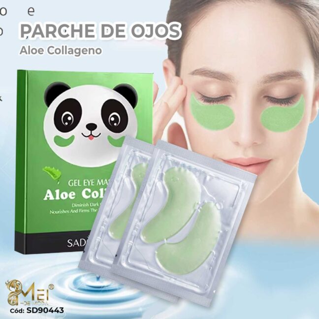 Parches para Ojos Aloe Vera Colágeno Reafirmante 7 Pares