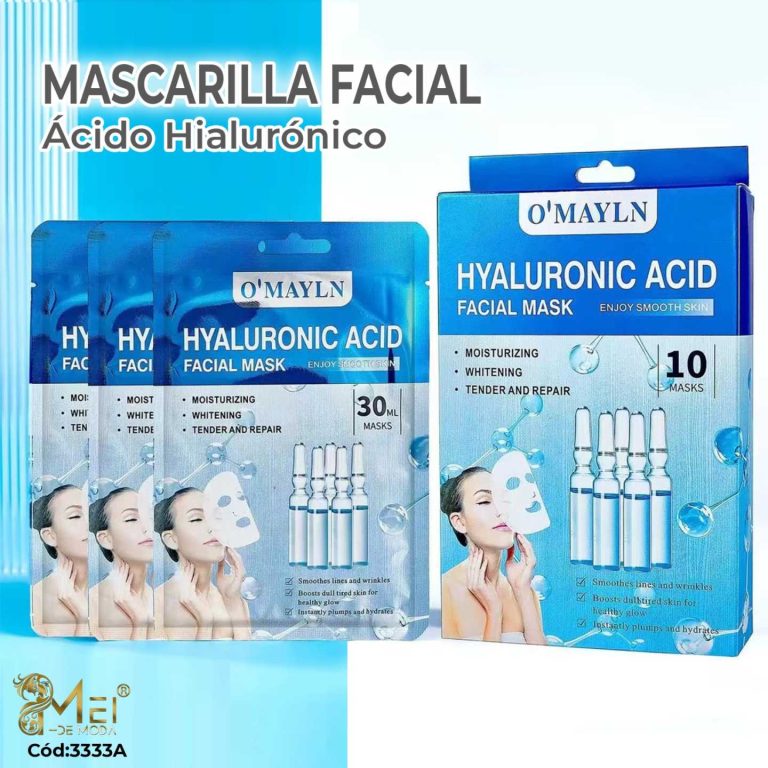 Mascarilla Facial Ácido Hialurónico 10 unidades