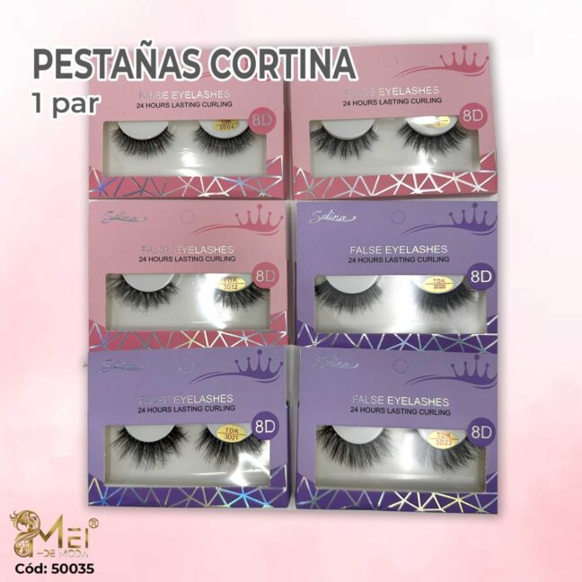2 Pestañas Cortina  1par cada una