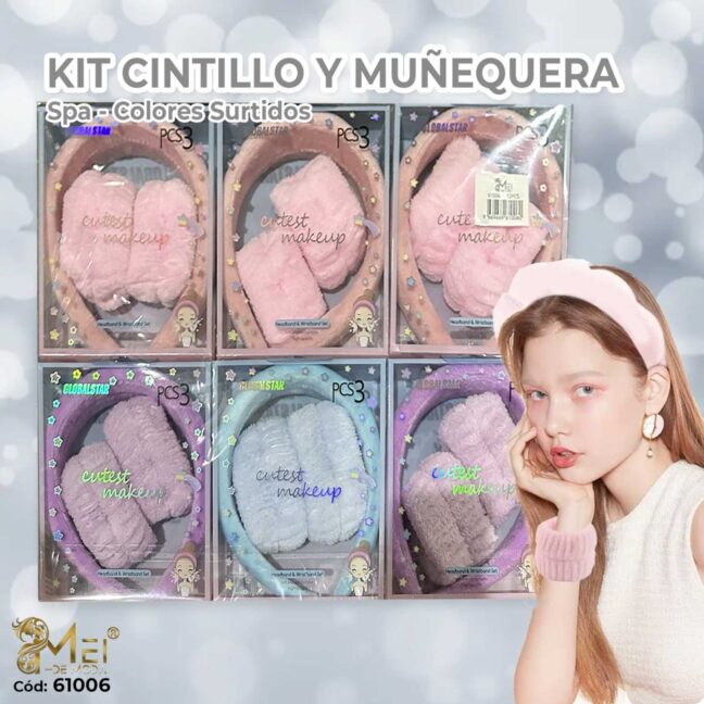 Set diadema + Pulsera peluche 3PCS
