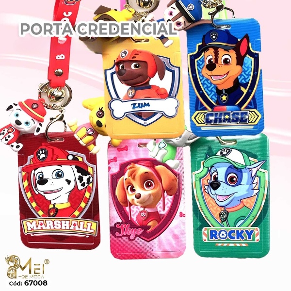 Porta credencial 12 unidades