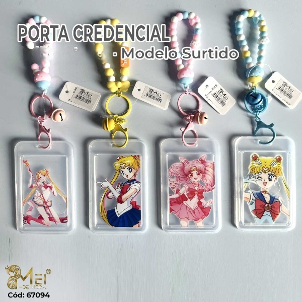 Porta Credencial Transparent 12 pcs