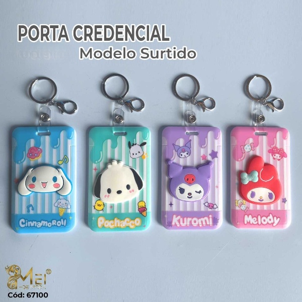 Porta Credencial Llavero 12 pcs