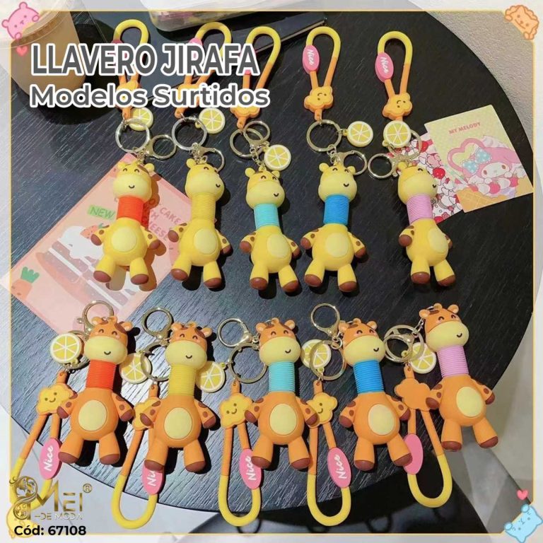 Llavero Jirafa Cuello Alargado 12 unidades
