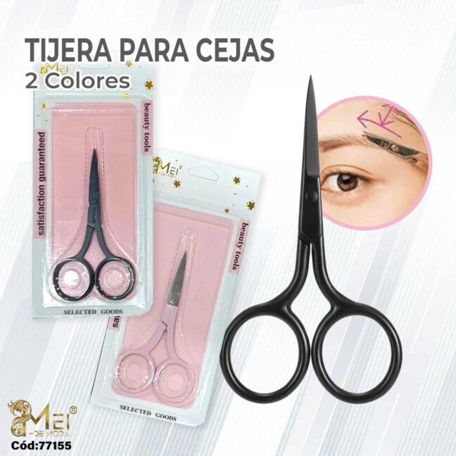 Tijera de Cejas 2 Colores 9 cm