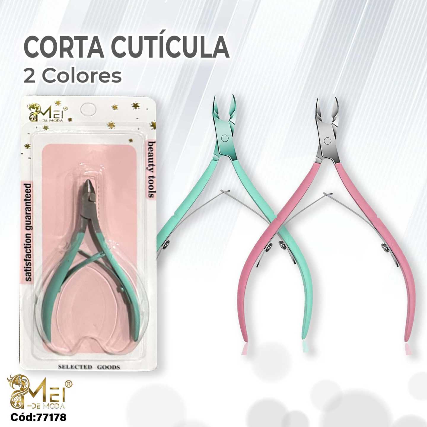 Corta Cutícula 2 Colores 9,7 cm