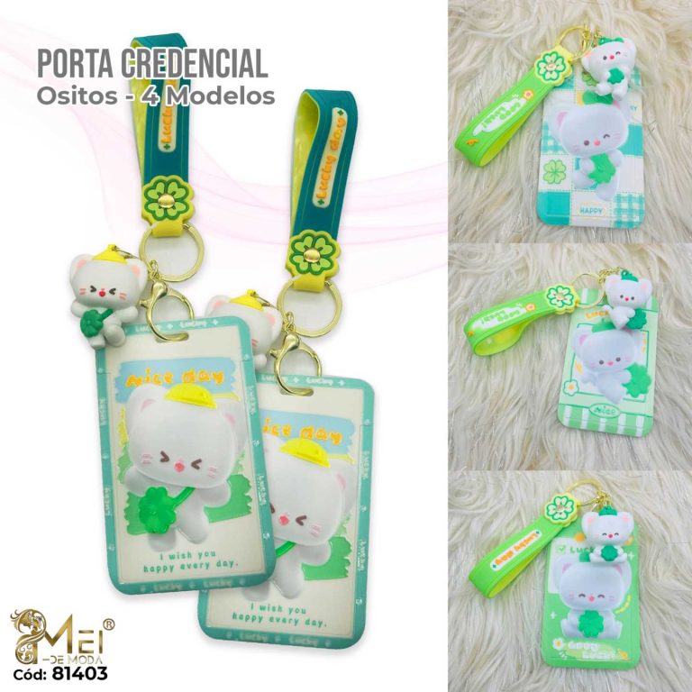 Porta Credencial Diseño Conejito 12 UNIDADES