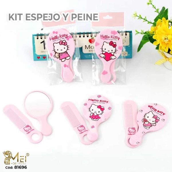 Kit Espejo y Peine 12 pcs
