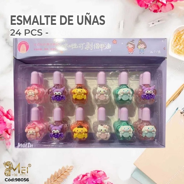 Esmalte de Uñas  en Dulce 24 pcs/6ml