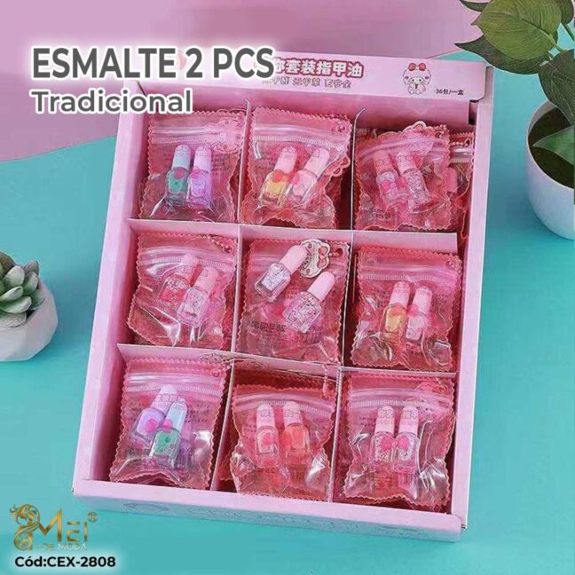 Esmalte para Uñas 2 pcs . TRADICIONAL 36 UNIDADES
