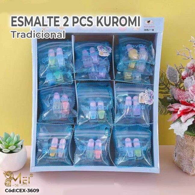 Esmalte para Uñas 2 pcs TRADICIONAL. 36 UNIDADES