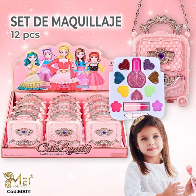 Set de Maquillaje Princesa 12 pcs