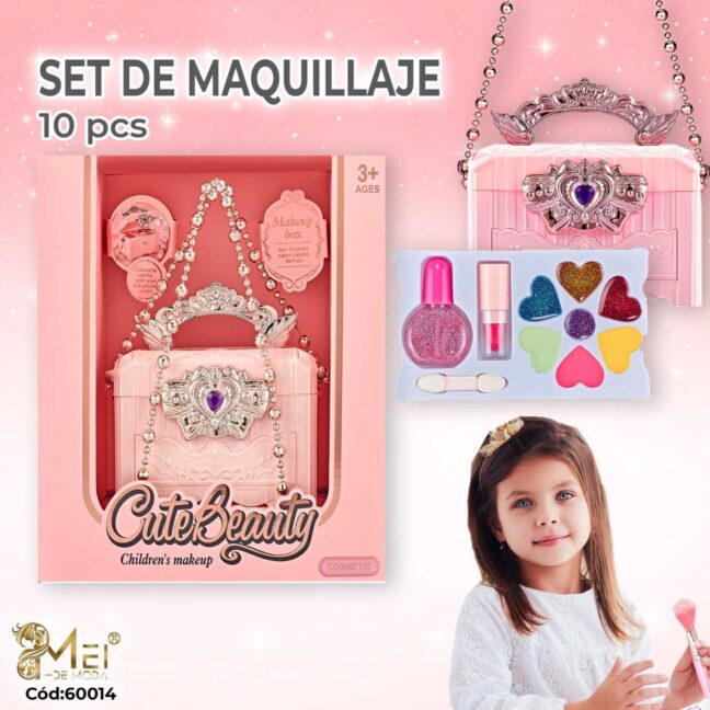 Set de Maquillaje Cofre Claro 10 pcs