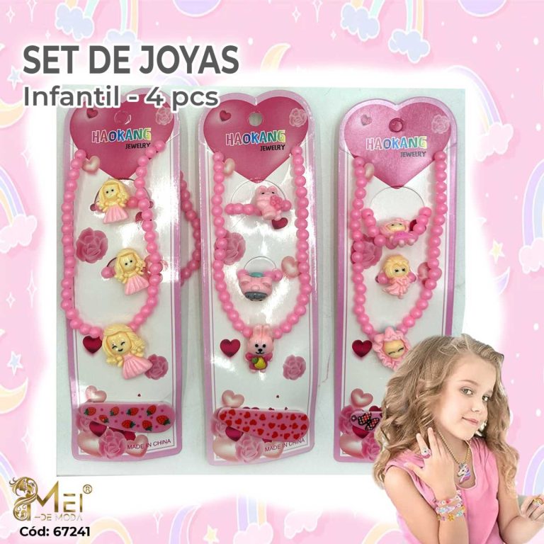 Set de Joyas Infantil 4 pcs