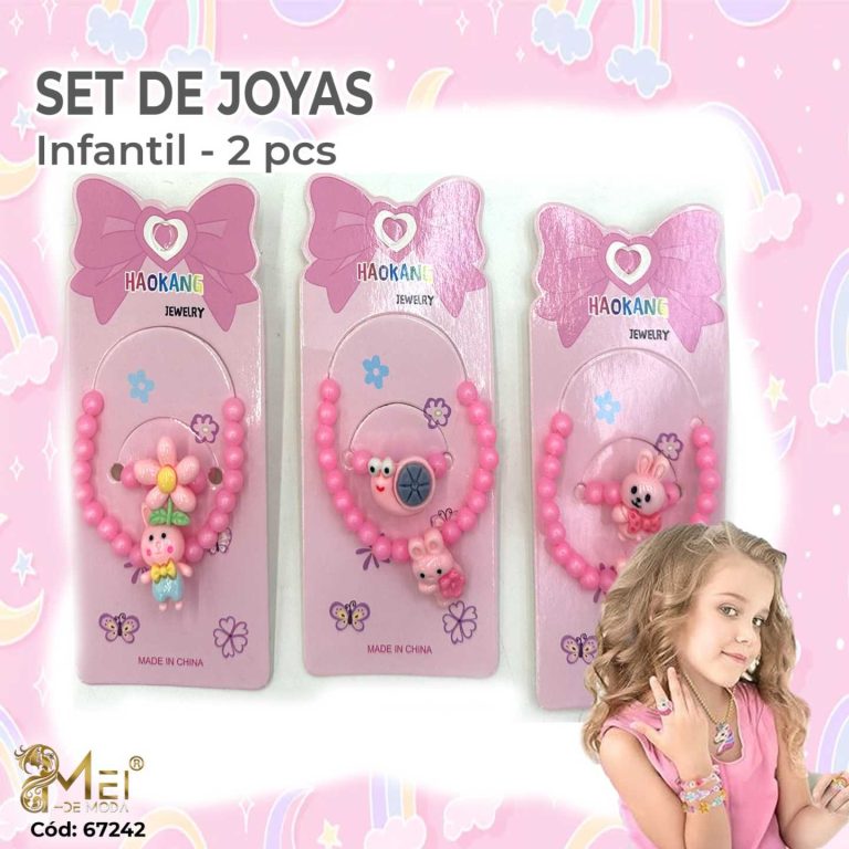 2 Set joyería infantil de 2 pcs c/u
