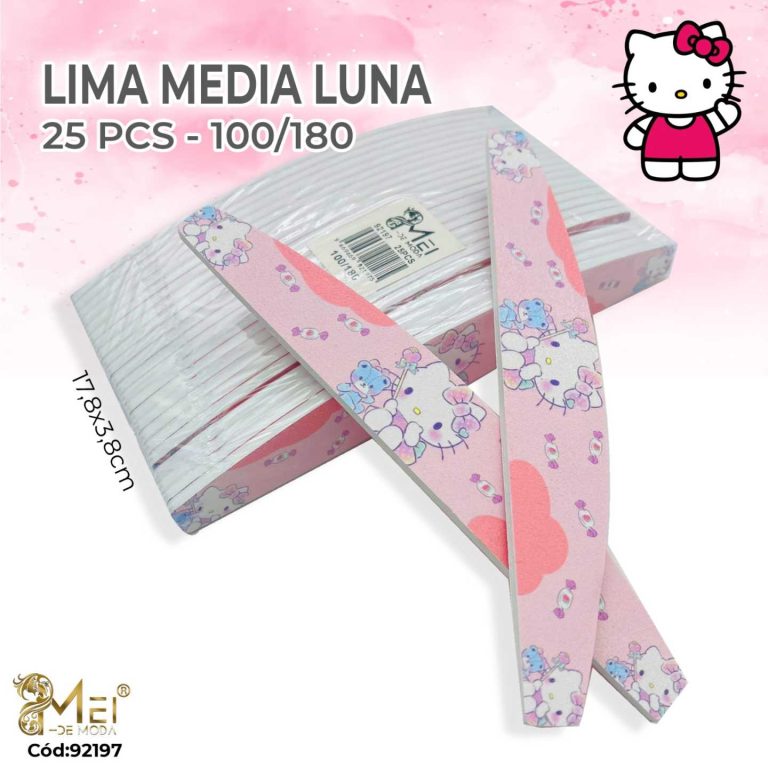 Lima con Diseño Media Luna 100/180 25 pcs