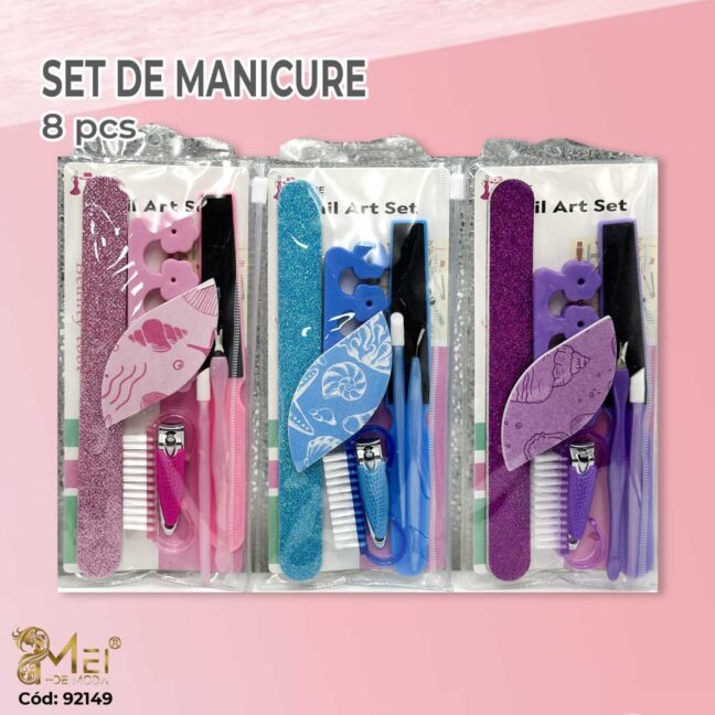 set de manicura de 8 piezas