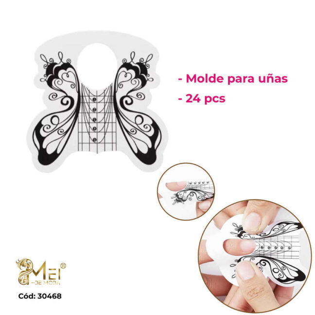 Molde de Mariposa 24 pcs