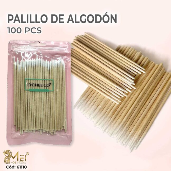 100pcs palitos de algodon 10 cm 2 unidades