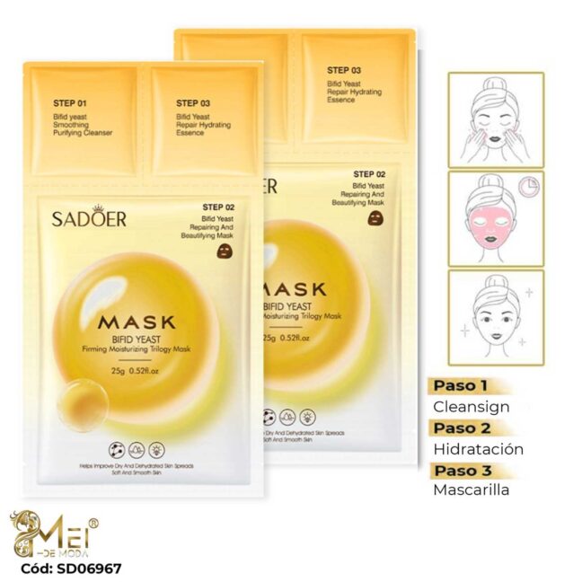 Mascarilla Facial 3 pasos 10 unidades