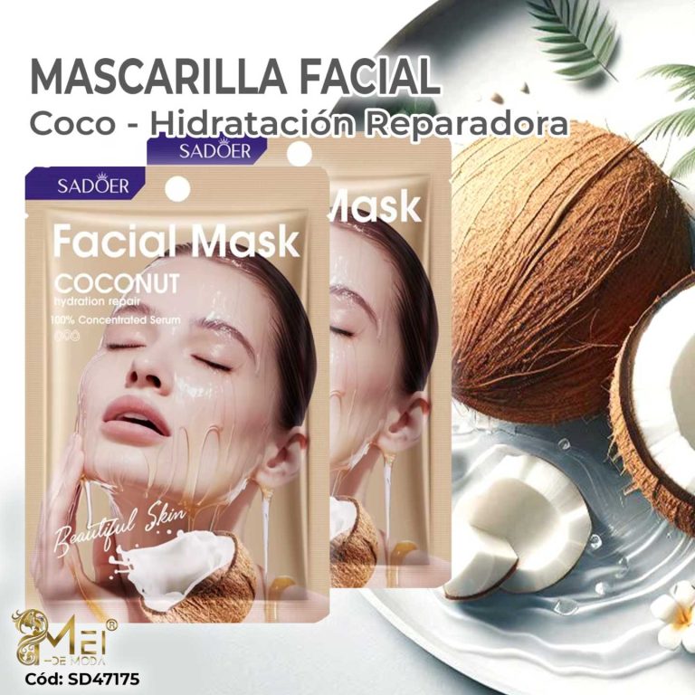 Mascarilla Facial de Coco 10 unidades