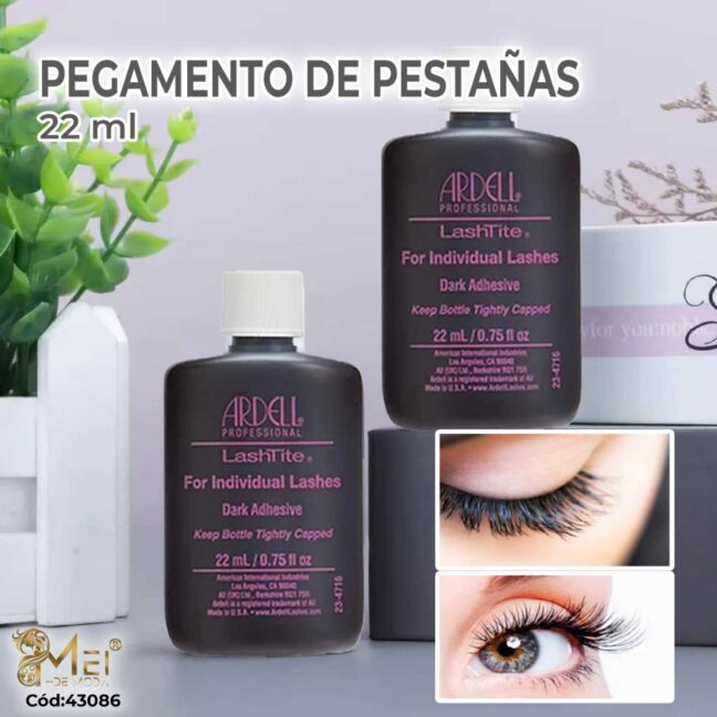 Negro Pegamento de Pestañas 22 ml