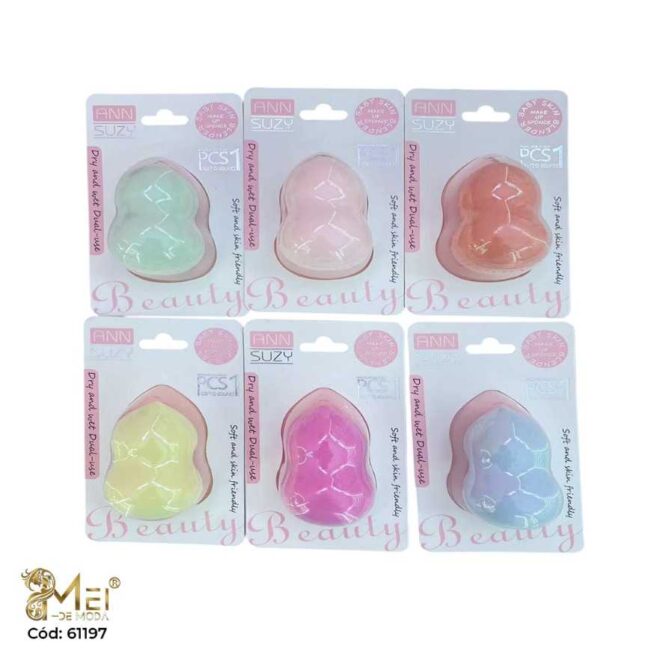 2 Esponja de Maquillaje 6 Colores