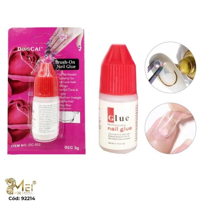 2 Pegamento de Uñas Rojo 3gr * 1000 ps