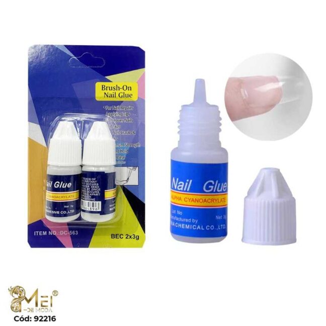2 Pegamento de Uñas Azul 3 gr 2 pcs *1800ps