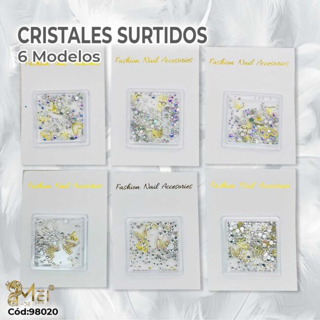 Cristales Surtidos para Manicure *2 UNIDADES
