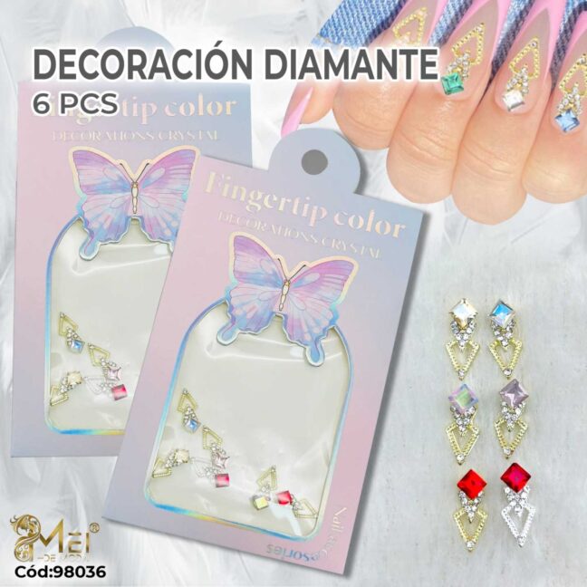 Decoración Cristales Triangular