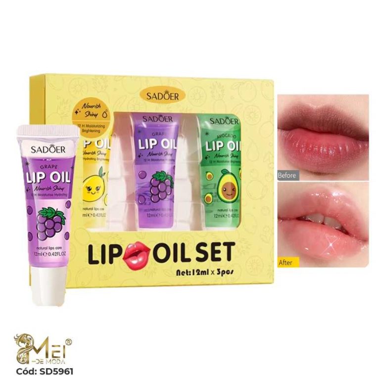 Set de Brillo Labial 3 pcs de 12 ml