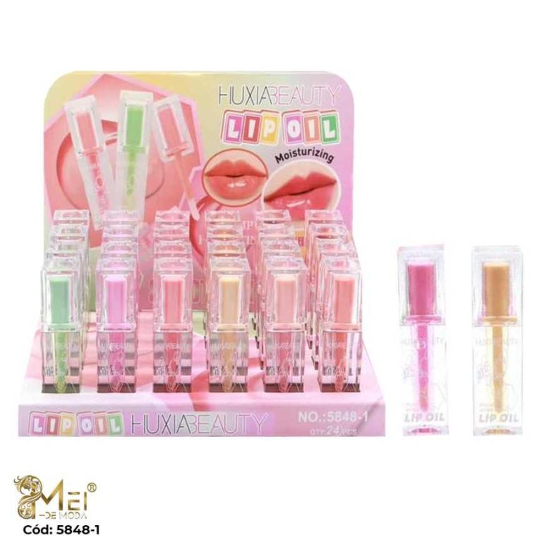 Lip Gloss 6 colores 4 gr 24 UNID