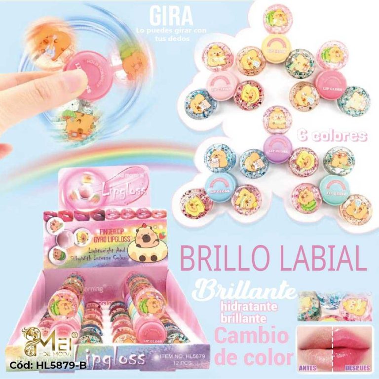 gloss Labial Triple 8 gr spinner 2 unid