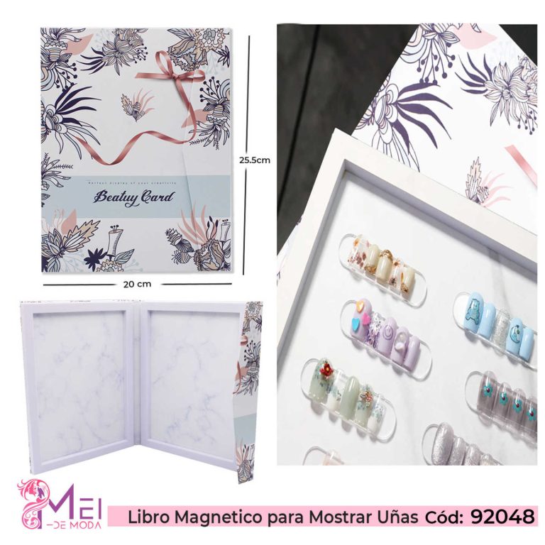 Libro Magnetico para mostrar uñas