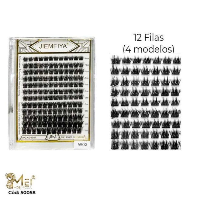 Pestañas Racimo 12 Filas 0,07D