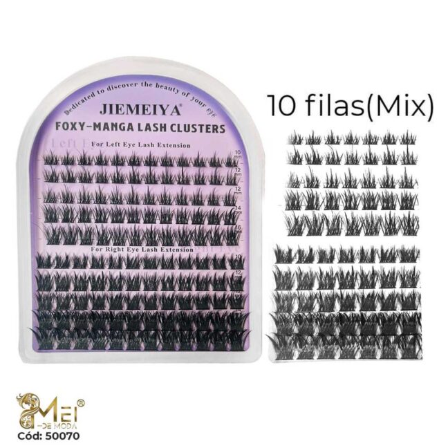 Pestañas Racimo 10 filas Mix