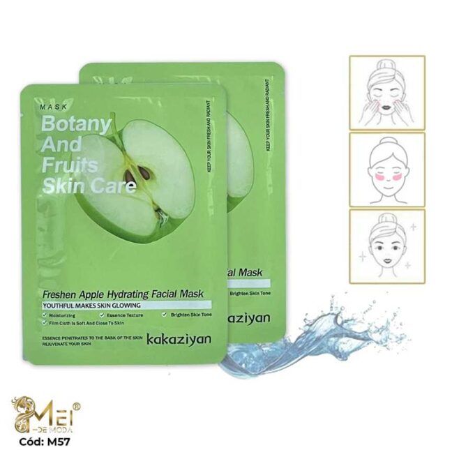 Mascarilla Facial Manzana Hidratante 30gr 10 UNID