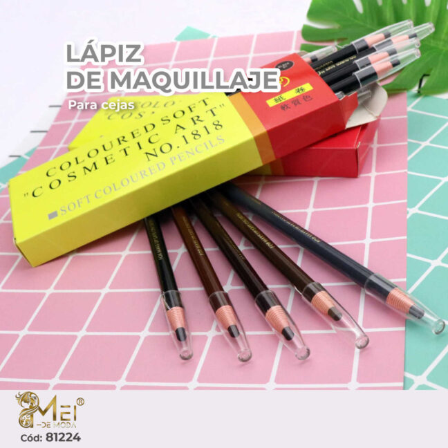 Lápiz para Cejas Marrón Oscuro 12/caja
