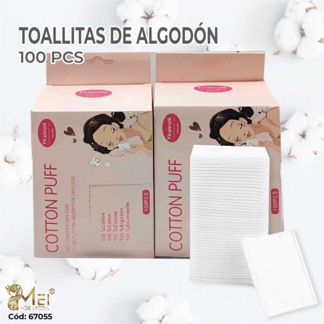 Petalos de Algodón en Caja 100und.