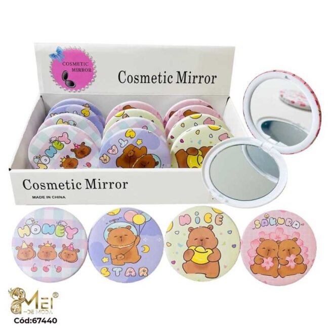 2 Espejo Doble Cartoon 7,5cm