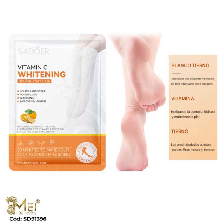 Mascarilla para pies Blanqueadora * 5 UNIDAD