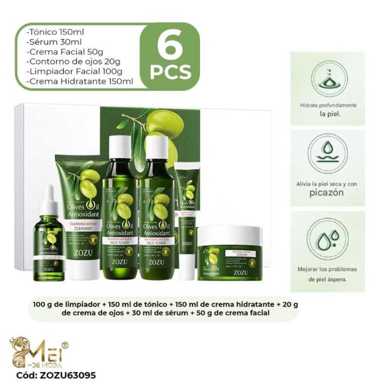 Set Skin Care Antiarrugas 6 pcs