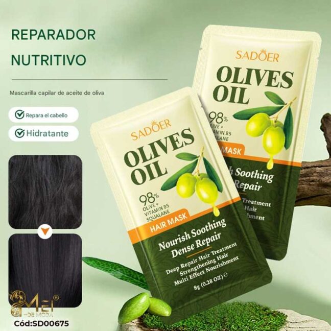 Mascarilla Cabello de Oliva 8gr*120pcs