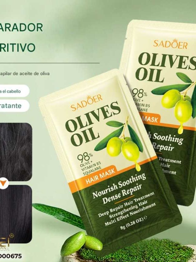 Mascarilla Cabello de Oliva 8gr*120pcs